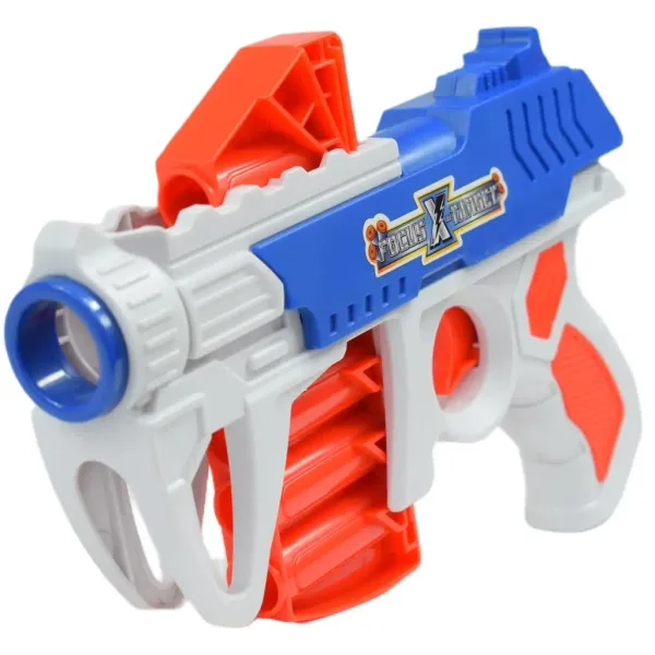 Dart League: Placă electronică rotativă pentru țintă cu pistol manual cu burete și gloanțe imaginea 3