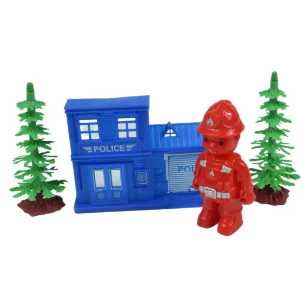 Die-Cast: Set mașină de poliție uriaș cu accesorii imaginea 4