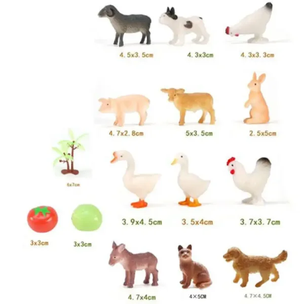 Dino World: Animale de fermă set figurine imaginea 2