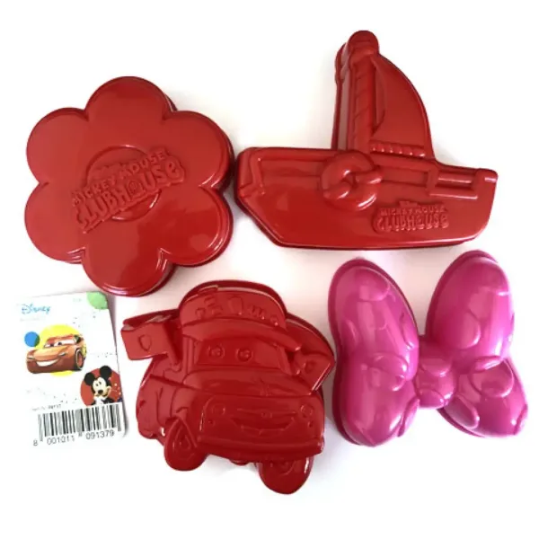 Disney Cars sau Minnie set forme pentru nisip în plasă 4 bucăți imaginea 2