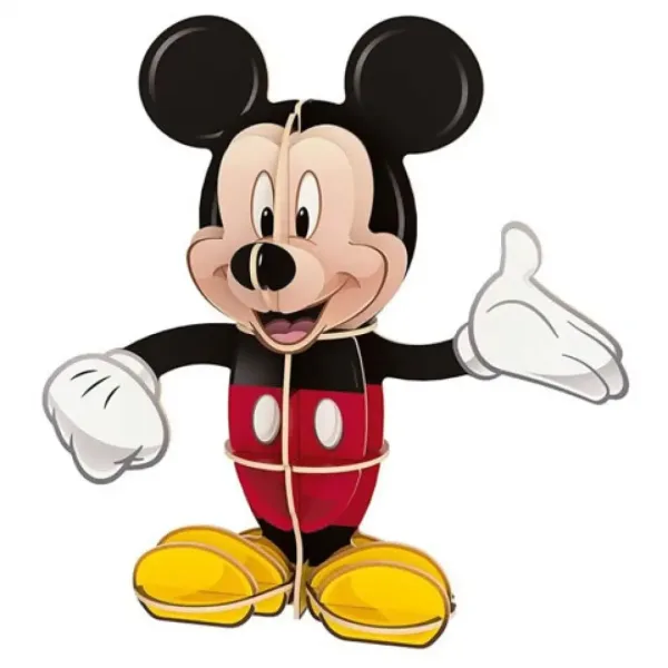 Disney: Puzzle cu Mickey Mouse de 104 piese + model 3D Mickey - Clementoni imaginea 2