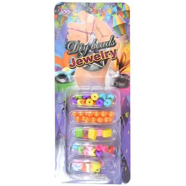 DIY Beads Jewelry: Set de confectionare bratari cu peste 50 de margele colorate imaginea 1