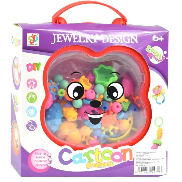 DIY: Kit de fabricare bijuterii din margele, 80 de piese cu cutie de depozitare in doua versiuni 1bc imaginea 3