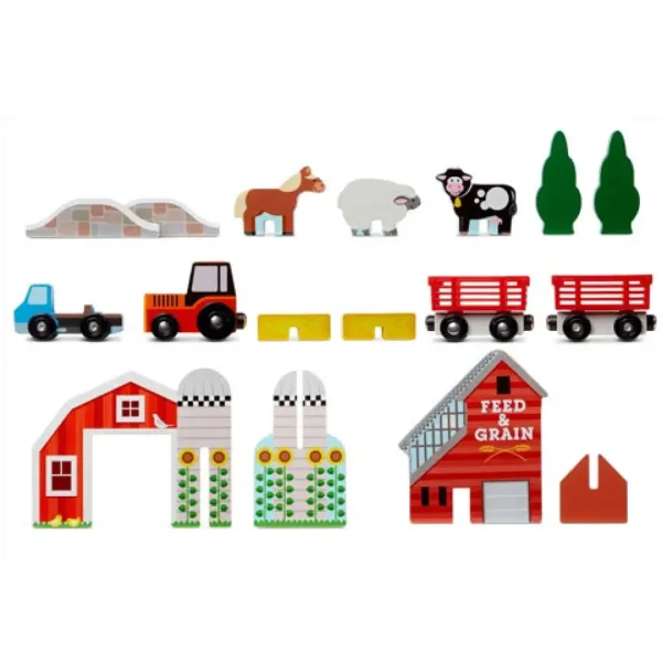 Du cu tine set de joacă fermă lemn - Melissa & Doug imaginea 3