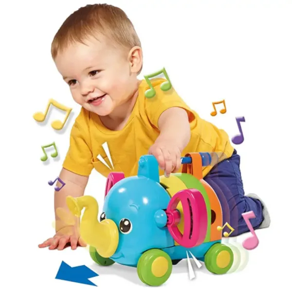 Elefant muzical jucărie imaginea 3