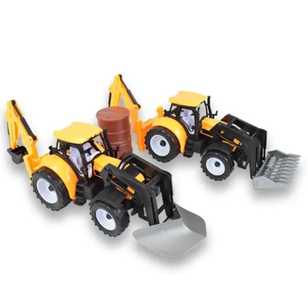 Engineering Truck: Masina de lucru tractor buldoexcavator in doua versiuni 39cm imaginea 2