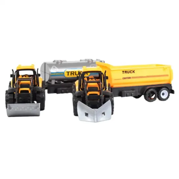 Engineering Truck: Set tractor cisternă și remorcă 28cm imaginea 4