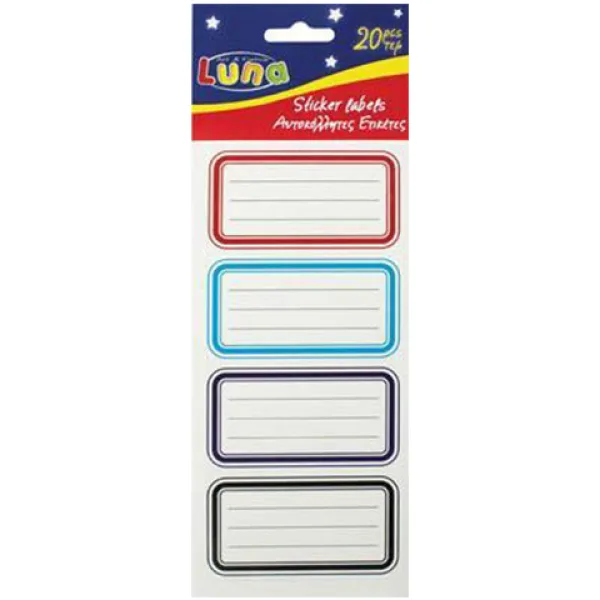 Etichete caiet colorate set 20 bucăți imaginea 1