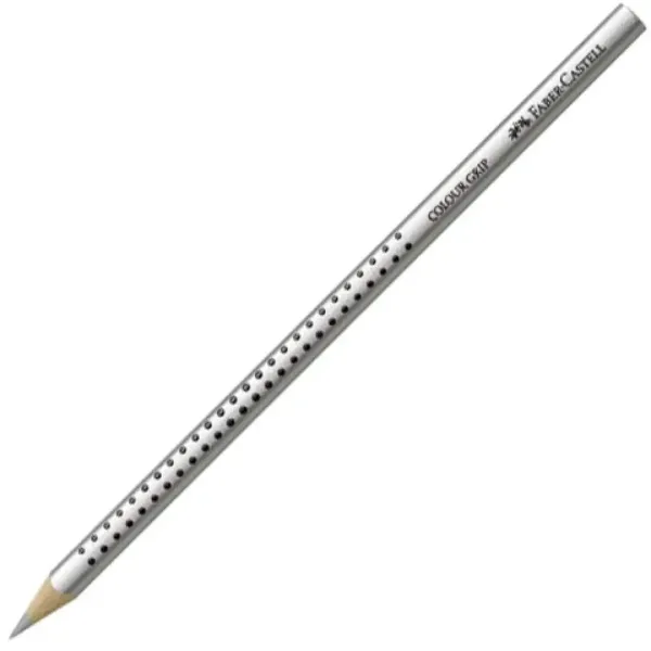 Faber-Castell: Grip '01 creion colorat argintiu imaginea 1