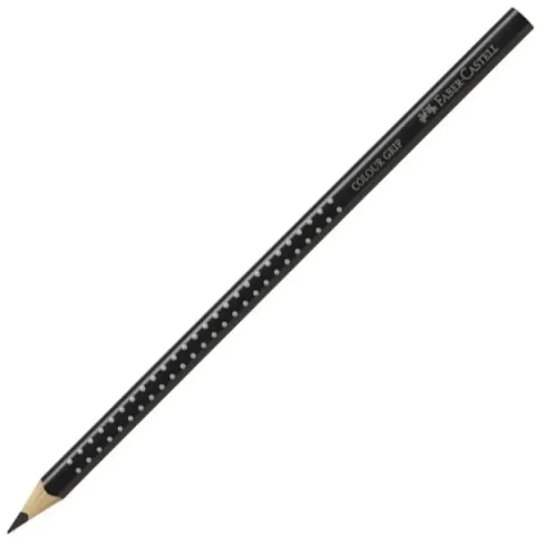 Faber-Castell: Grip '01 creion negru colorat imaginea 1