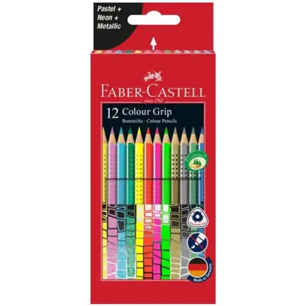 Faber-Castell: Grip set creioane colorate 12 bucăţi imaginea 1
