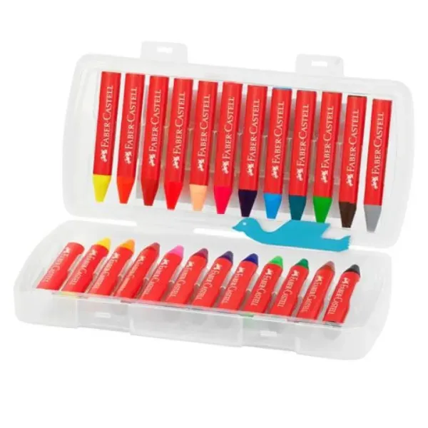 Faber-Castell: Jumbo cretă cerată triunghi 24 bucăți set imaginea 2