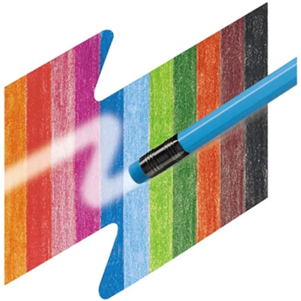 Faber-Castell: Set creioane colorate cu radieră 12 bucăţi imaginea 2