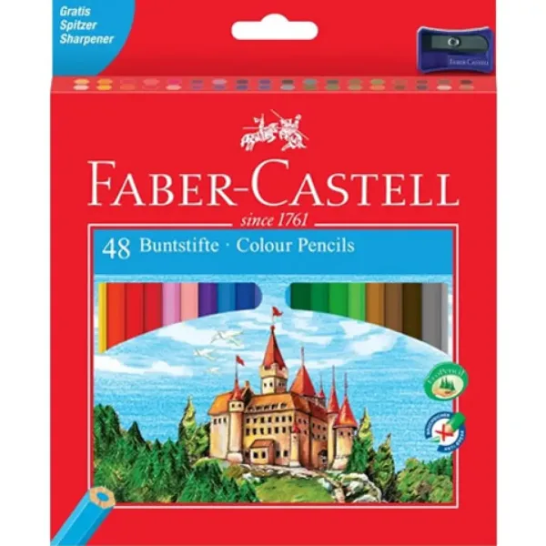 Faber-Castell: Set de creioane colorate 48buc imaginea 1