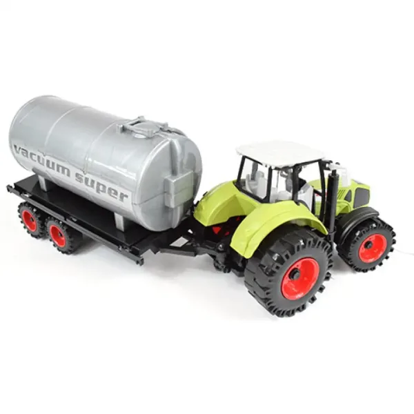 Farm Truck Series: Tractor cu rezervor de apă roșu sau verde 46cm imaginea 10