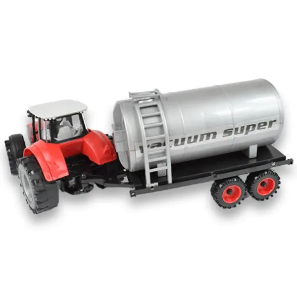 Farm Truck Series: Tractor cu rezervor de apă roșu sau verde 46cm imaginea 2