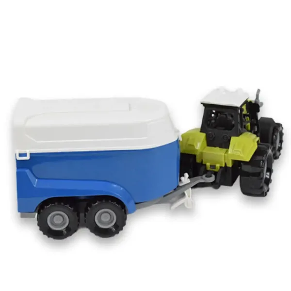 Farm Truck: Tractor transport de cai cu remorca, lumina si sunet 23cm imaginea 3