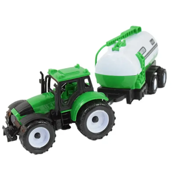 Farmer Truck: Set tractor fermier din trei părți cu remorcă 28cm imaginea 2