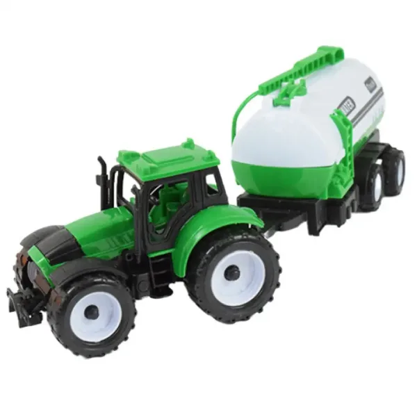 Farmer Truck: Set tractor fermier din trei părți cu remorcă 28cm imaginea 4