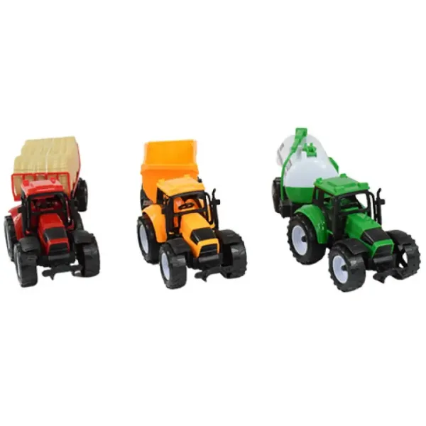 Farmer Truck: Set tractor fermier din trei părți cu remorcă 28cm imaginea 5