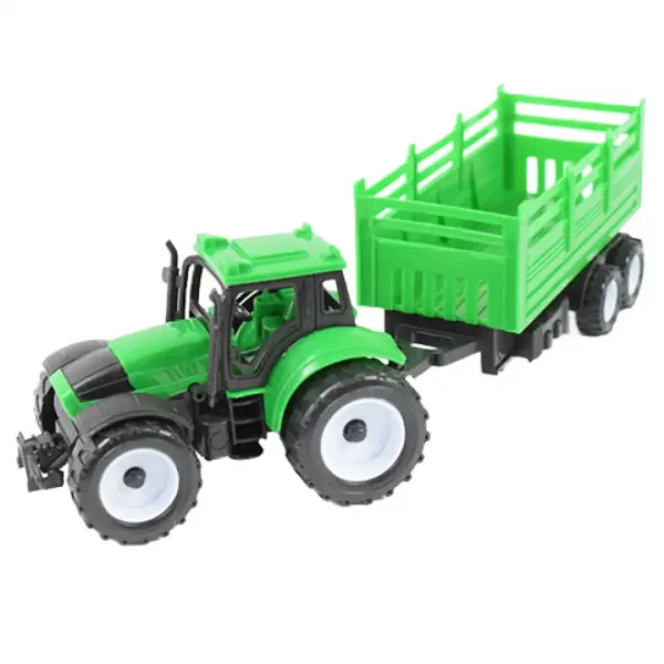 Farmer Truck: Tractoare agricole cu remorca, set de 3 bucăți 28cm imaginea 2