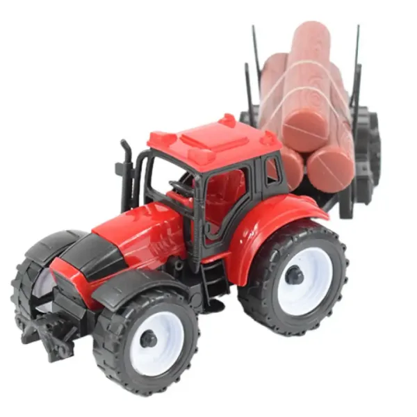 Farmer Truck: Tractoare agricole cu remorca, set de 3 bucăți 28cm imaginea 4