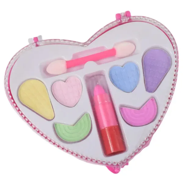 Fashion Girl: Cap de papusa pieptanabil cu par blond cu paleta de machiaj si accesorii 21cm imaginea 5