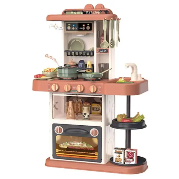 Fashion Kitchen bucătărie de joacă cu sunete și lumini 38 bucăți set în două culori imaginea 4