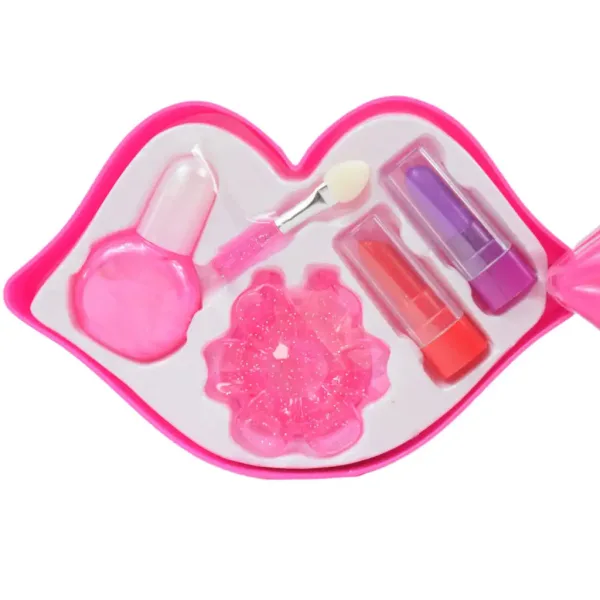 Fashion Make Up: Paletă de machiaj pe trei niveluri în formă de gură imaginea 6