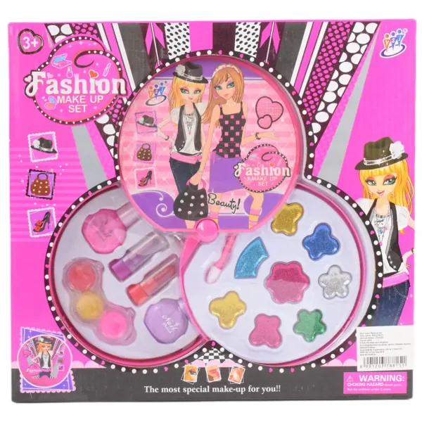 Fashion Make Up: Set de palete de machiaj rotunde pe două niveluri imaginea 6