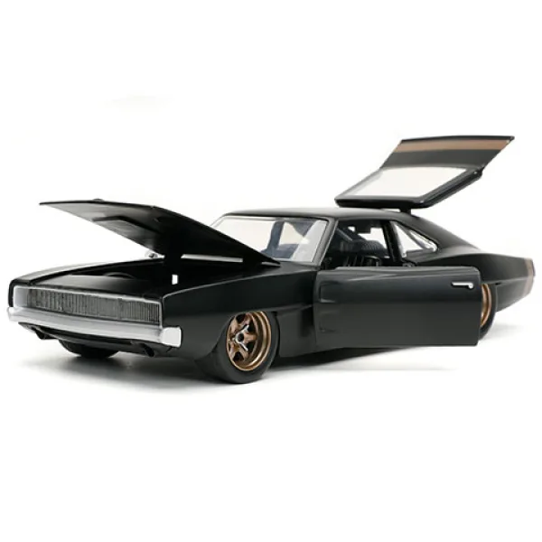 Fast & Furious: 1968 Dodge Charger Widebody model mașină 1/24 - Simba Toys imaginea 6