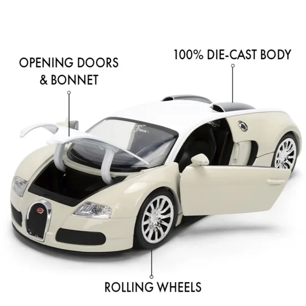 Fast & Furious: 2011 Bugatti Veyron model de mașină din metal 1/24 - Jada Toys imaginea 3