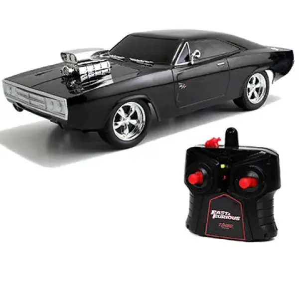 Fast & Furious: RC Dom's Dodge Charger R/T mașină cu telecomandă 1/24 - Simba Toys imaginea 2