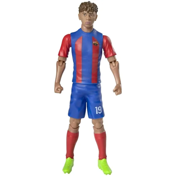 Figură de acțiune fotbalist, 20 cm - FC Barcelona, Lamine Yamal în tricoul cu numărul 19 imaginea 2