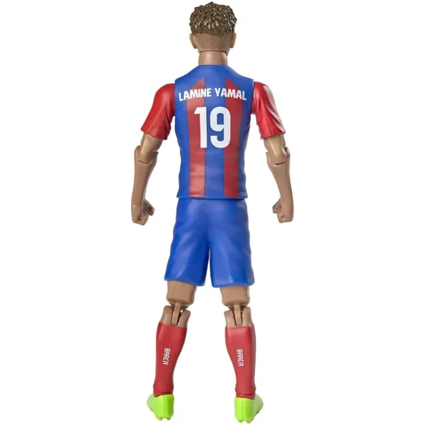 Figură de acțiune fotbalist, 20 cm - FC Barcelona, Lamine Yamal în tricoul cu numărul 19 imaginea 3