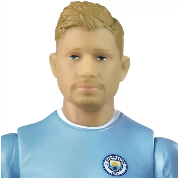 Figură de acțiune fotbalist, 20 cm - Manchester City, De Bruyne în tricoul cu numărul 17 imaginea 3
