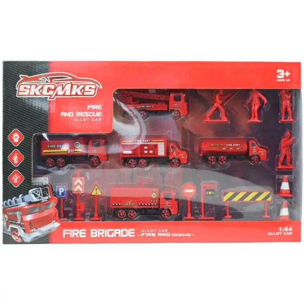 Fire Brigade: Set auto de pompieri cu accesorii imaginea 4