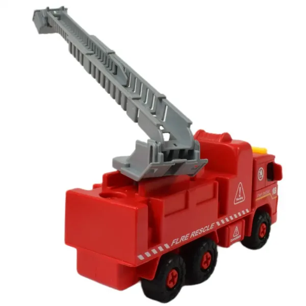 Fire Engine: Macara de pompieri demontabila cu scule si sunet 20cm imaginea 6