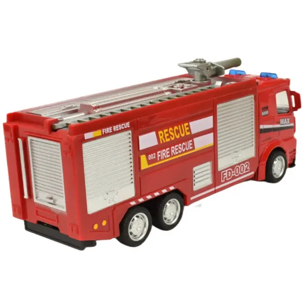 Fire Rescue: mașină de pompieri cu lumină și sunet în diverse versiuni 19cm 1bucată​ imaginea 10