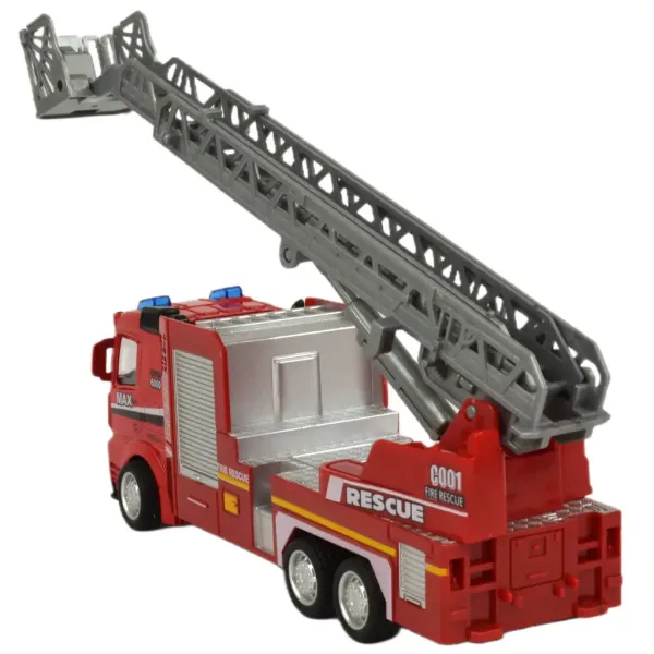 Fire Rescue: mașină de pompieri cu lumină și sunet în diverse versiuni 19cm 1bucată​ imaginea 4