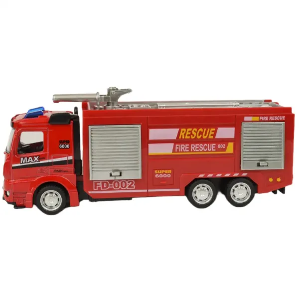 Fire Rescue: mașină de pompieri cu lumină și sunet în diverse versiuni 19cm 1bucată​ imaginea 8