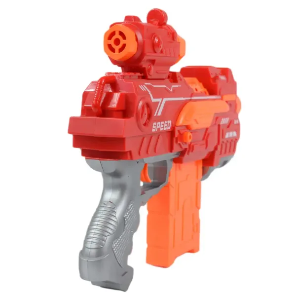 Fire Storm: Pistol electric burete cu cartușe și lumină 33cm imaginea 3