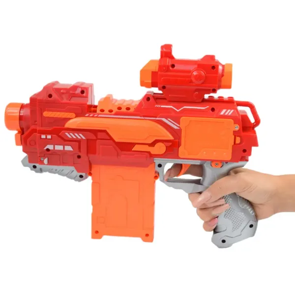 Fire Storm: Pistol electric burete cu cartușe și lumină 33cm imaginea 4