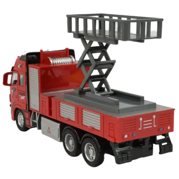 Fire Truck: masina de pompieri cu cos de ridicare cu lumina si sunet 20 cm imaginea 3