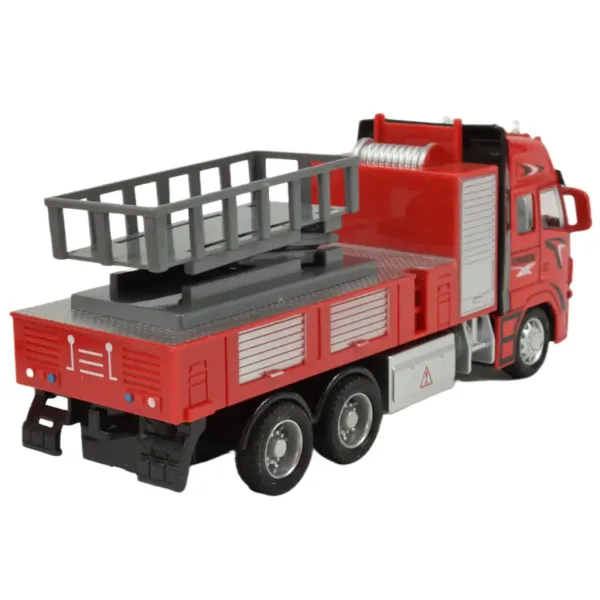 Fire Truck: masina de pompieri cu cos de ridicare cu lumina si sunet 20 cm imaginea 4