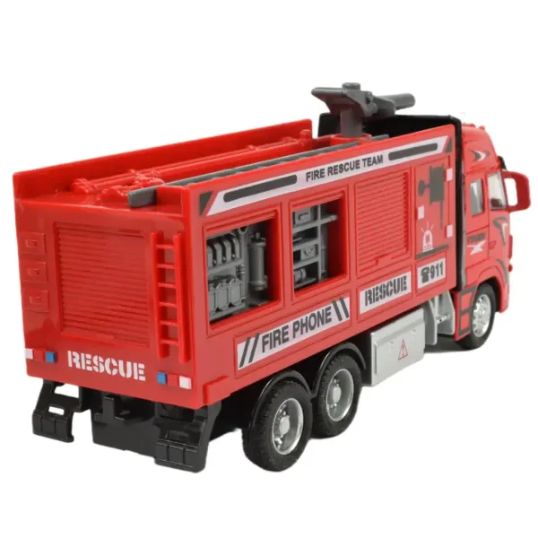 Fire Truck: mașină de pompieri cu lumina si sunet 20cm imaginea 4