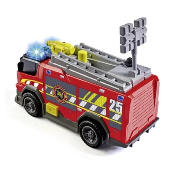 Fire Truck mașină de pompieri, cu sunete și lumini 15cm - Dickie Toys imaginea 2