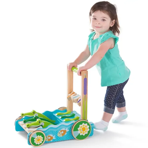 First Play Croco jucărie lemn - Melissa & Doug imaginea 3