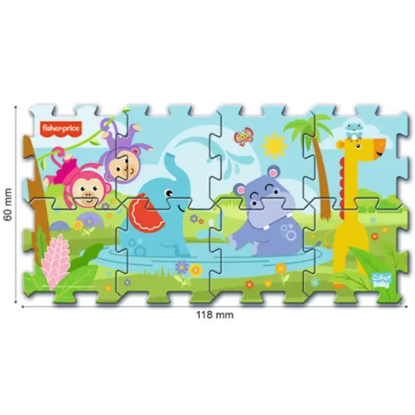 Fisher-Price Animale puzzle burete - Trefl imaginea 2