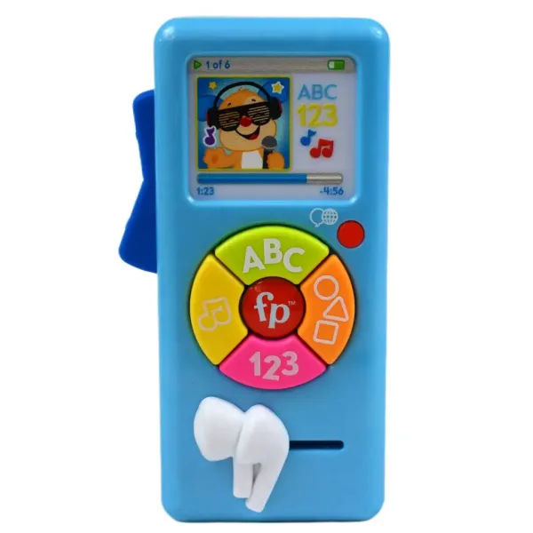 Fisher-Price: Cățel player muzical - Mattel (lb. engleză, maghiară, cehă, poloneză, slovacă) imaginea 2